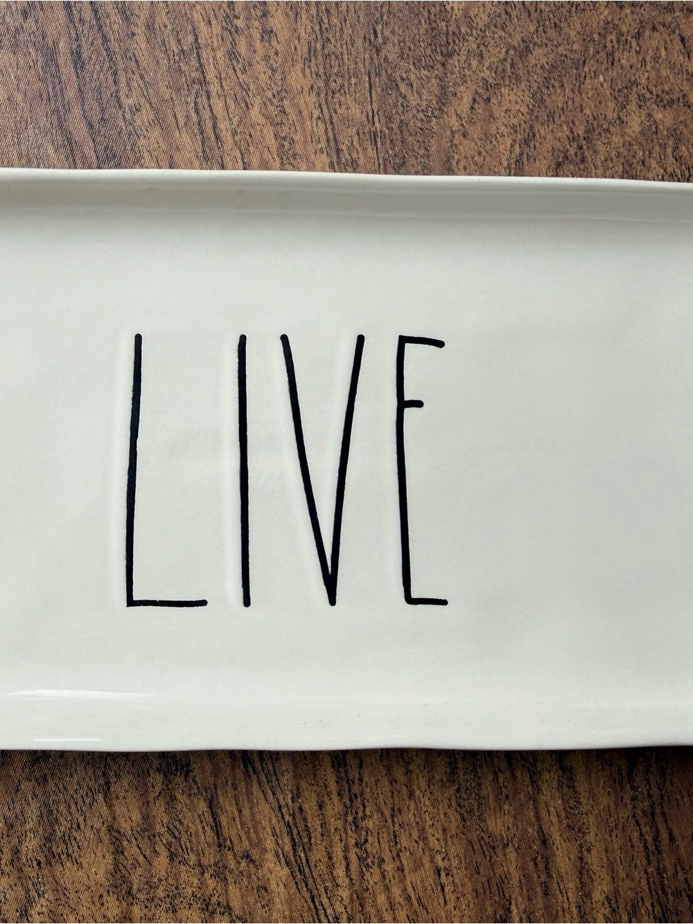 Rae Dunn by Magenta LIVE Trinket Plate Tray Dish Platter Farmhouse Home Decor